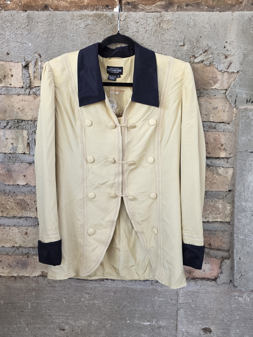 ​Vintage J Peterman NWT 100% Silk Victorian Regency Blazer Jacket Size 10